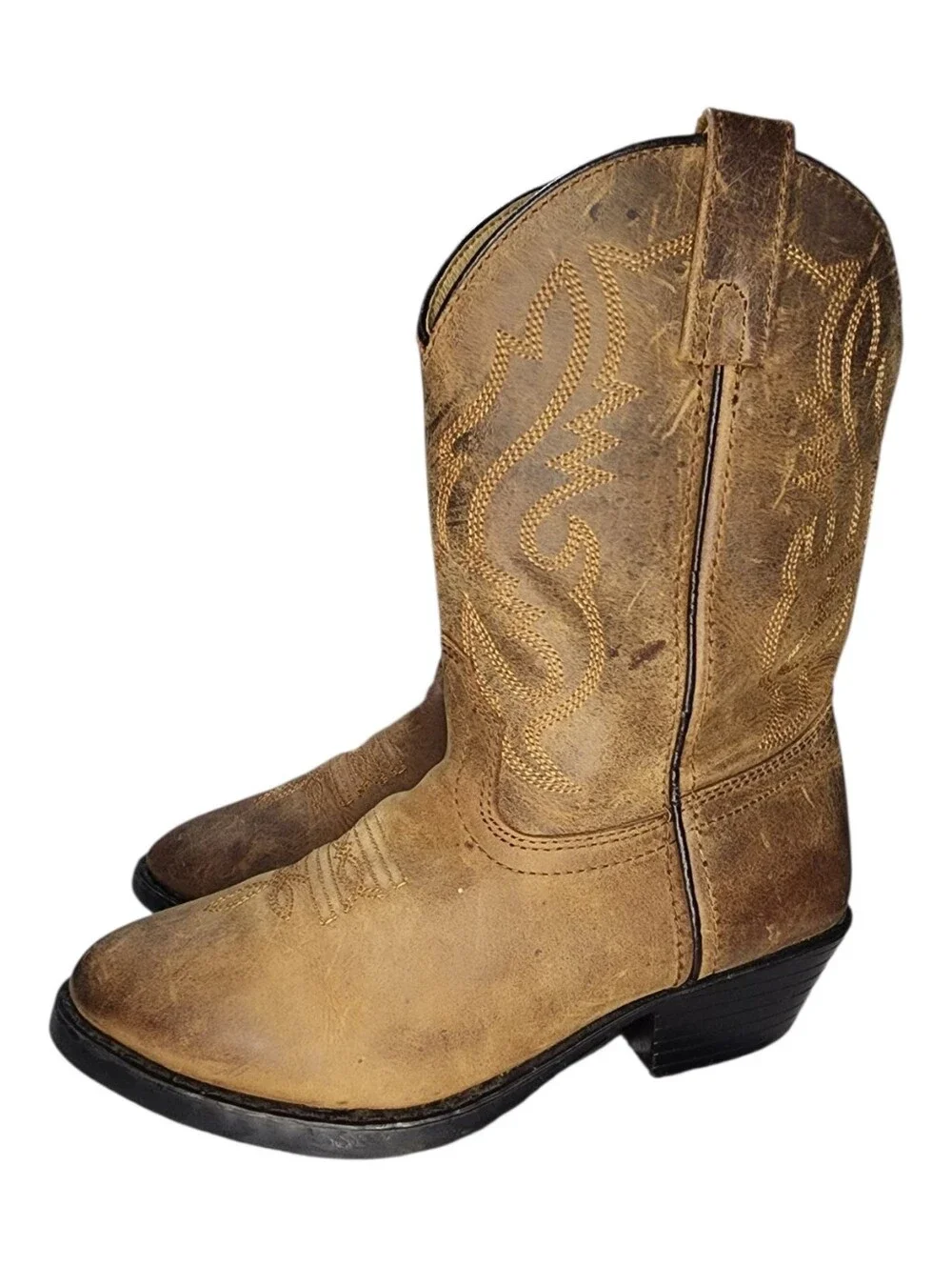 Cody James Round Toe Western Boots, Boys 2.5